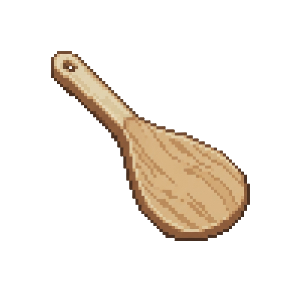 A Giant Wooden Rice Paddle