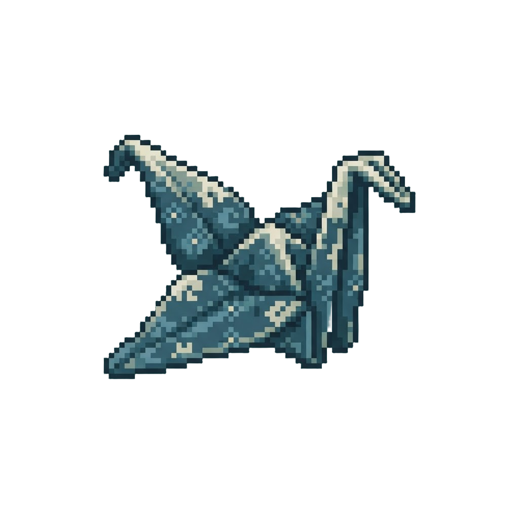 A Floppy Cloth Paper Crane