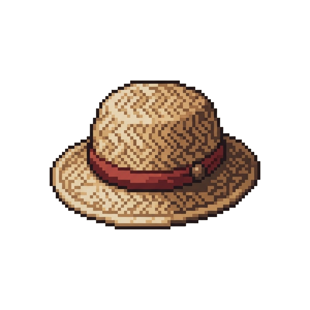 A Small Woven Reed Hat