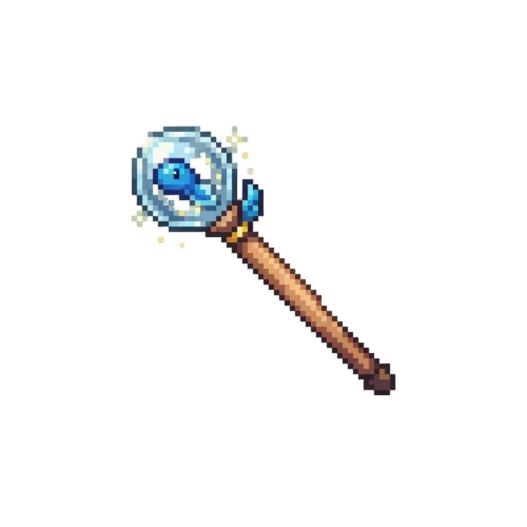 A Sparkly Tadpole Wand