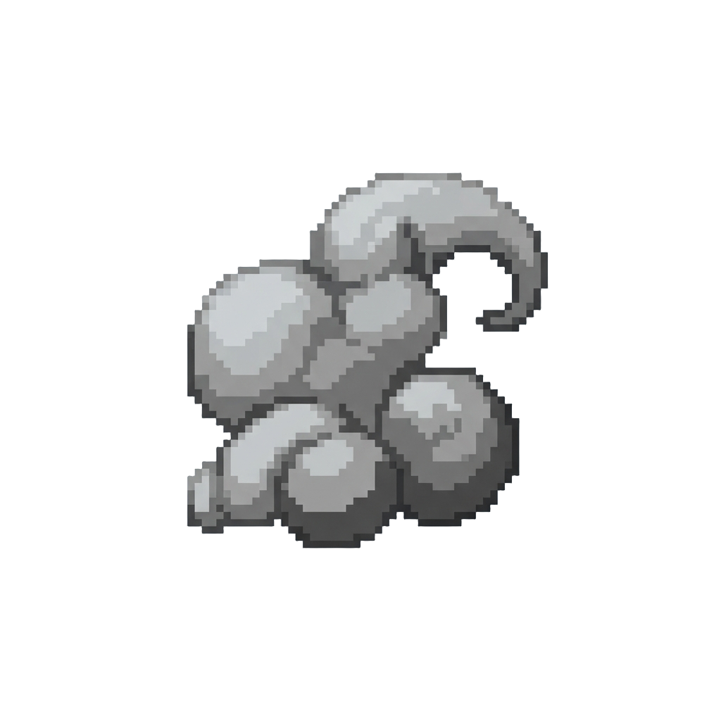 A Puff of Dramatic Cartoon Smoke