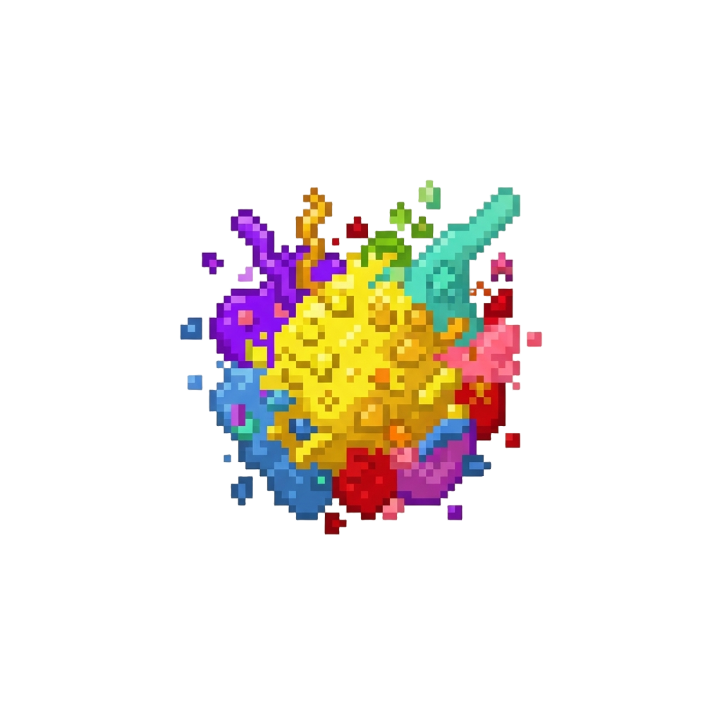A Cloud of Colorful Party Confetti Splash