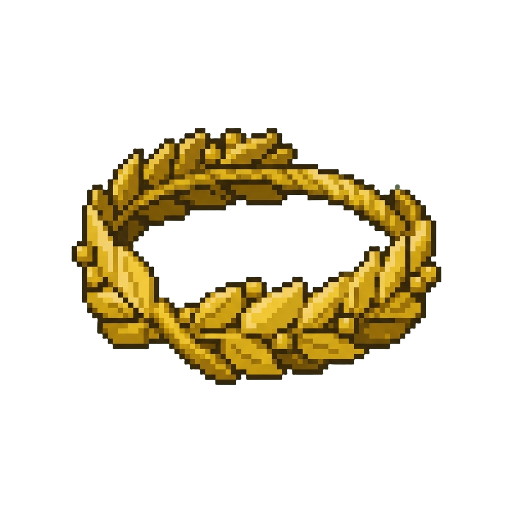 A Golden Laurel Wreath Crown