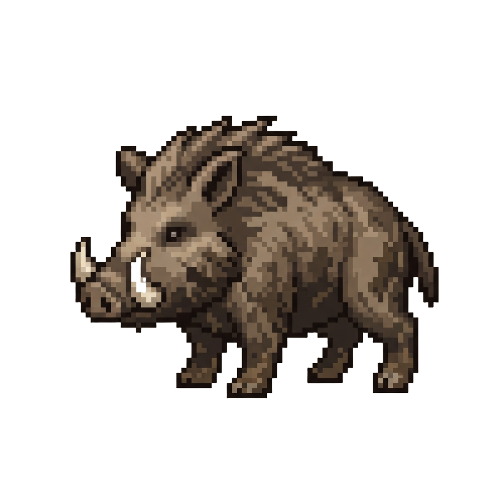 A Muddy Prehistoric Boar