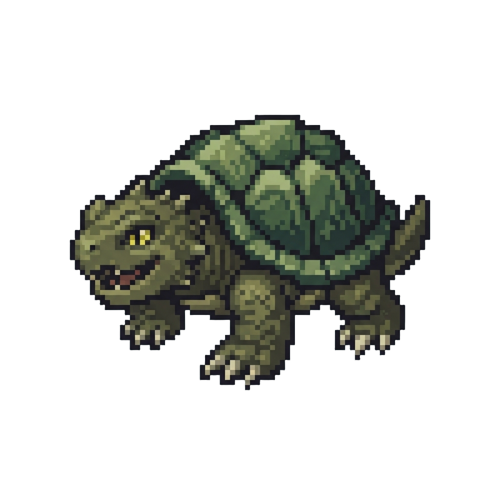 A Playful Snapping Turtle Monster