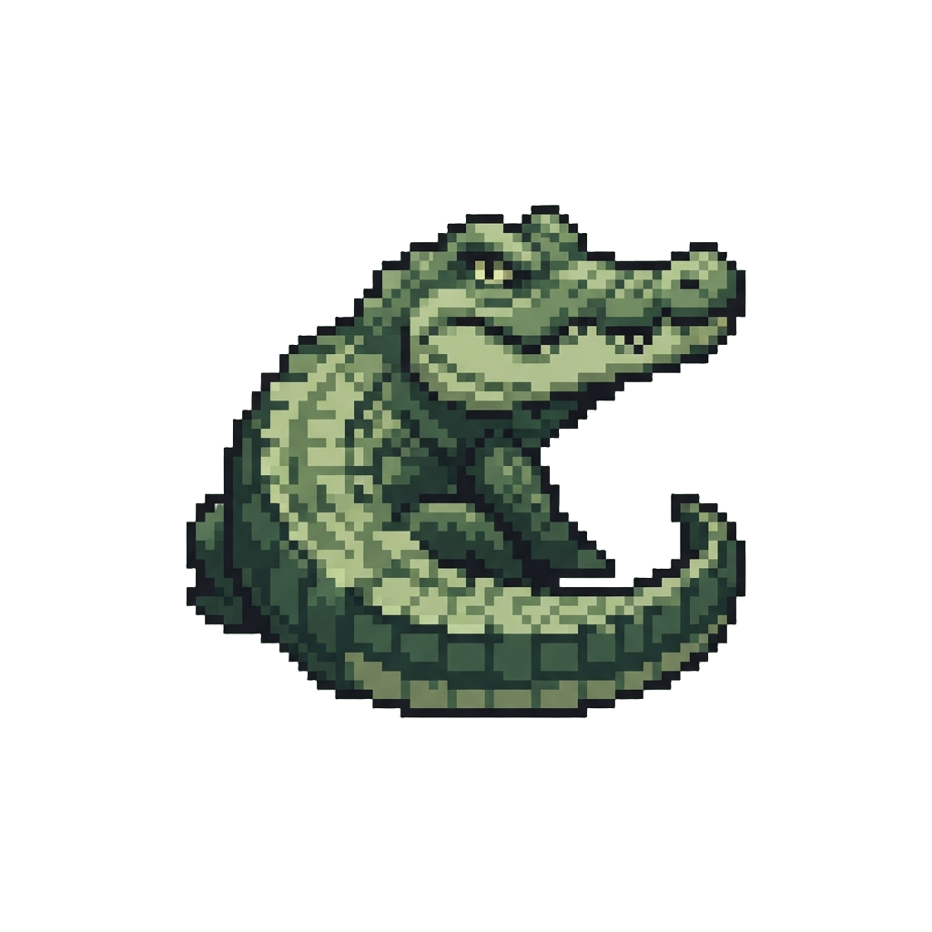 An Angry Swamp Crocodile