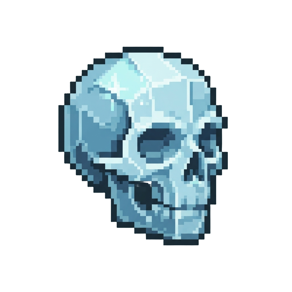A Sparkling Crystal Skull