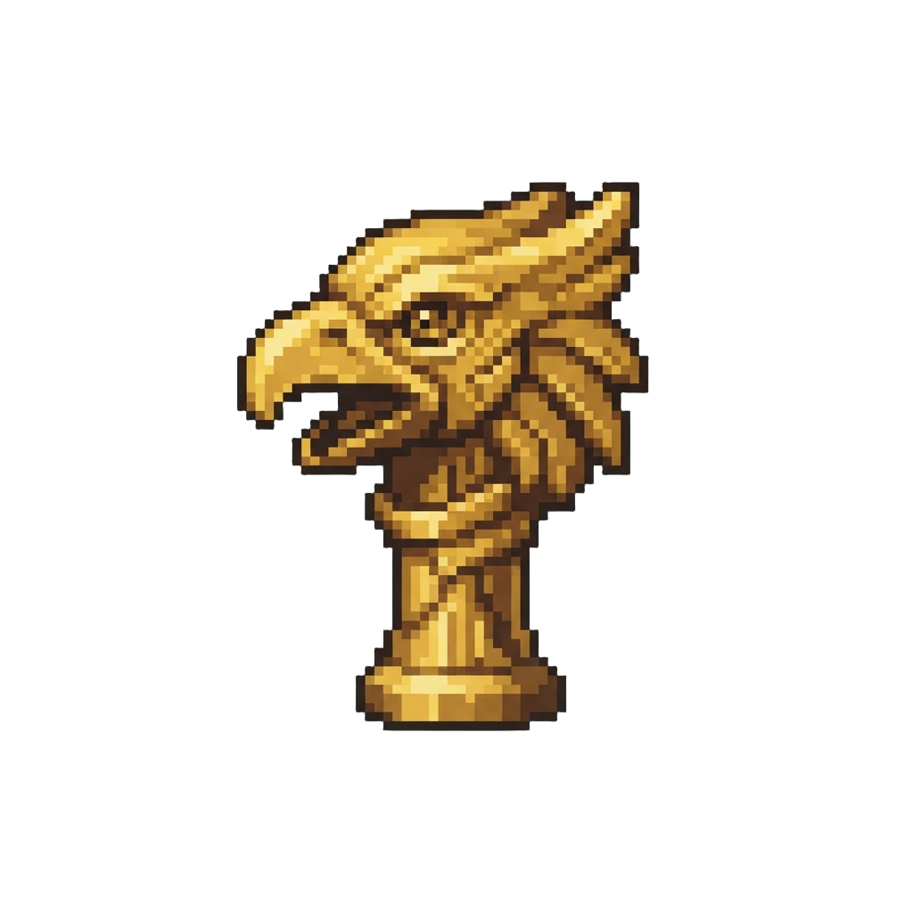A Golden Raptor Totem