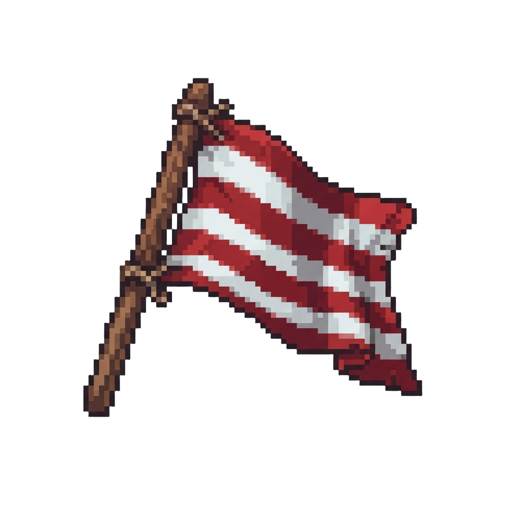 A Striped Buccaneer Signal Flag