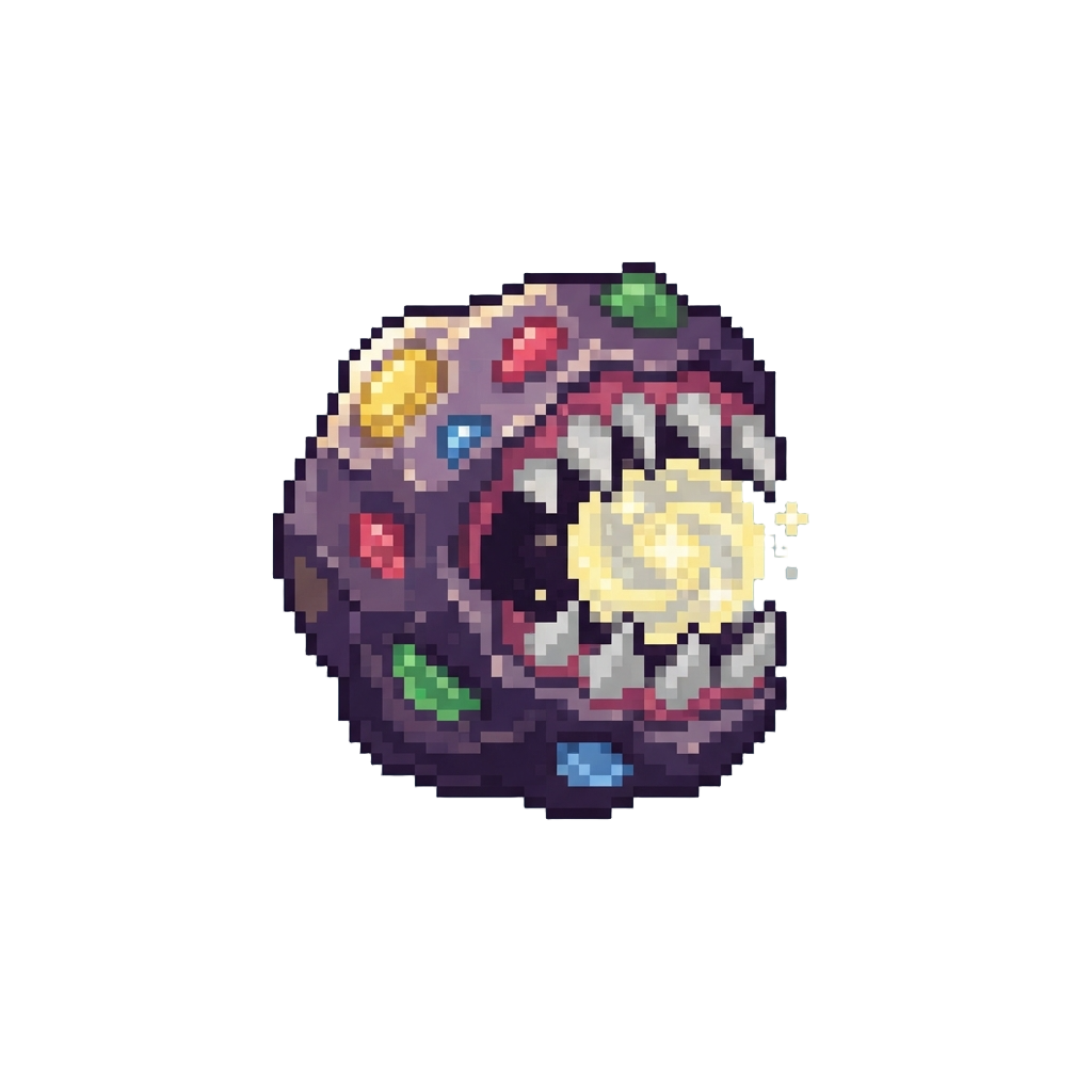 Greedy Candy Asteroid Devour Mouth