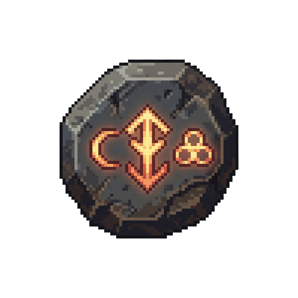 Wise Glowing Ancient Ruin Symbols