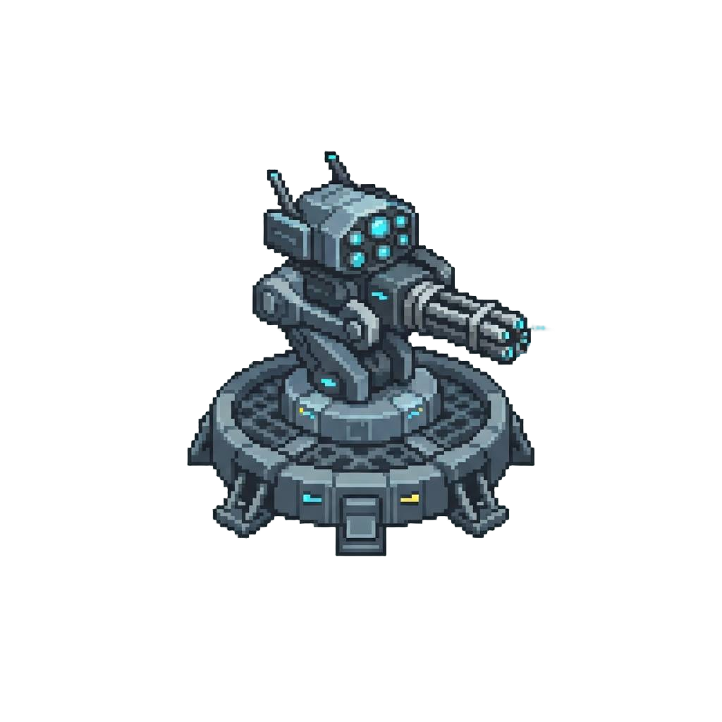 Paranoid Defensive Turret Grid Deploy
