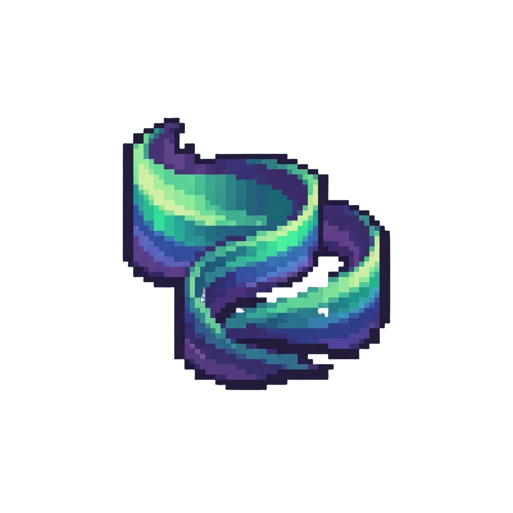 Gentle Dancing Polar Auroras