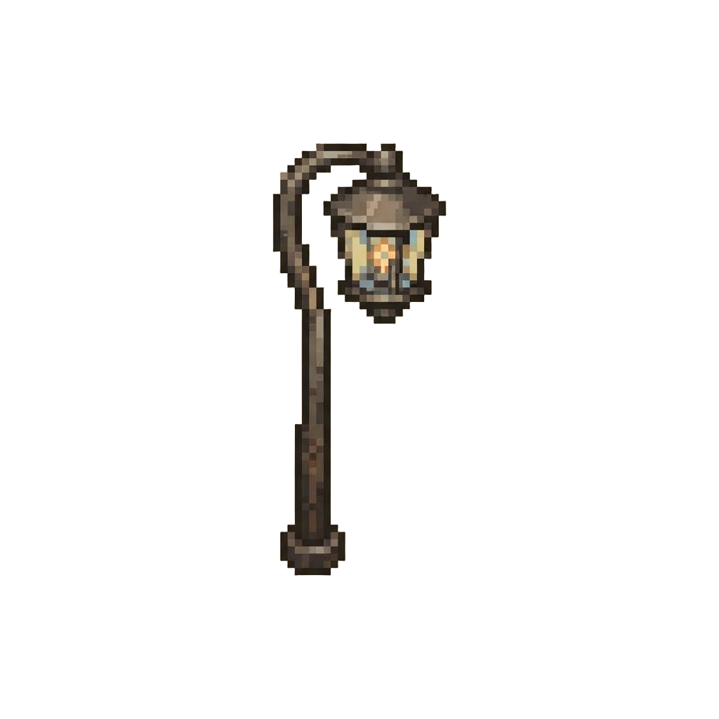 Lonely Desert Street Light Dimming