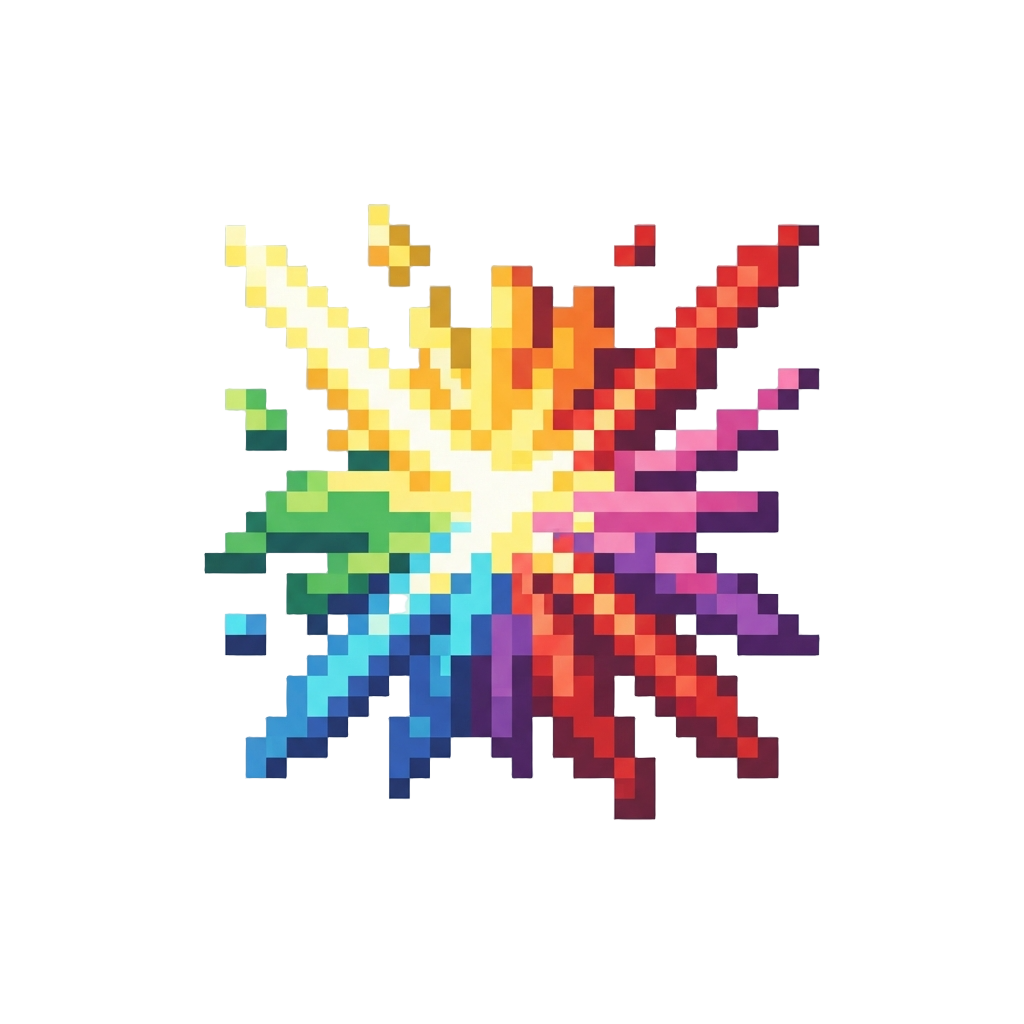Joyful Brilliant Rainbow Light Explosion