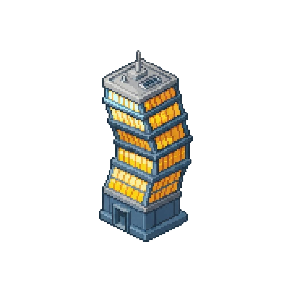 Playful Dancing Skyscraper Bend Show