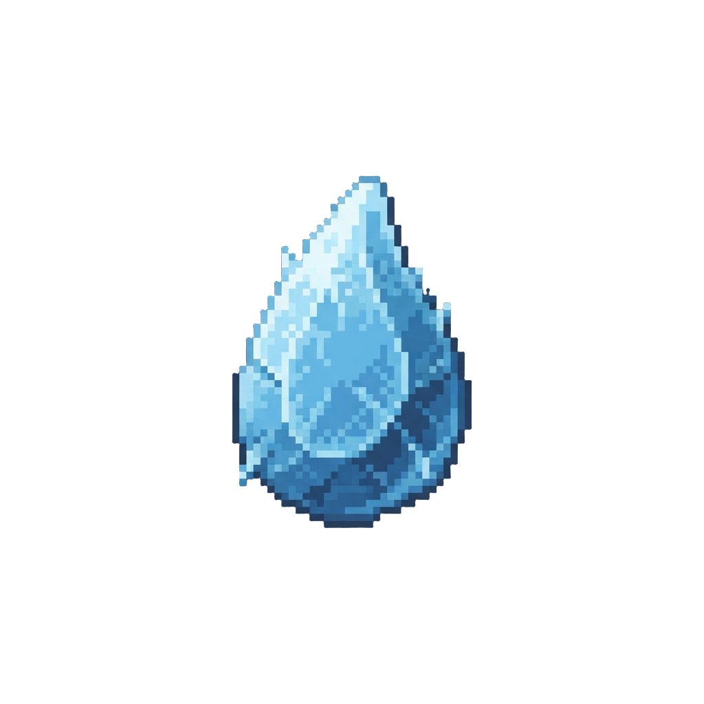 Lonely Floating Frozen Moon Tear