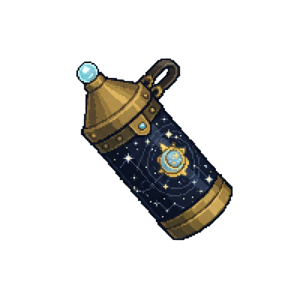 A Drifting Starry Star-chart Canister