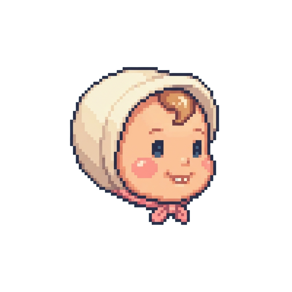 A Cute Cooing Baby Face