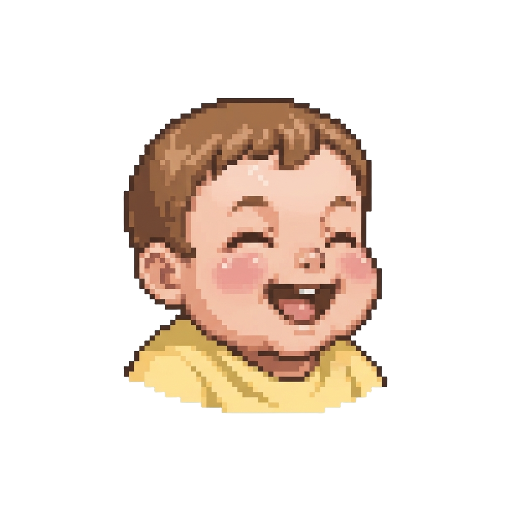 A Giggling Laughing Baby Face