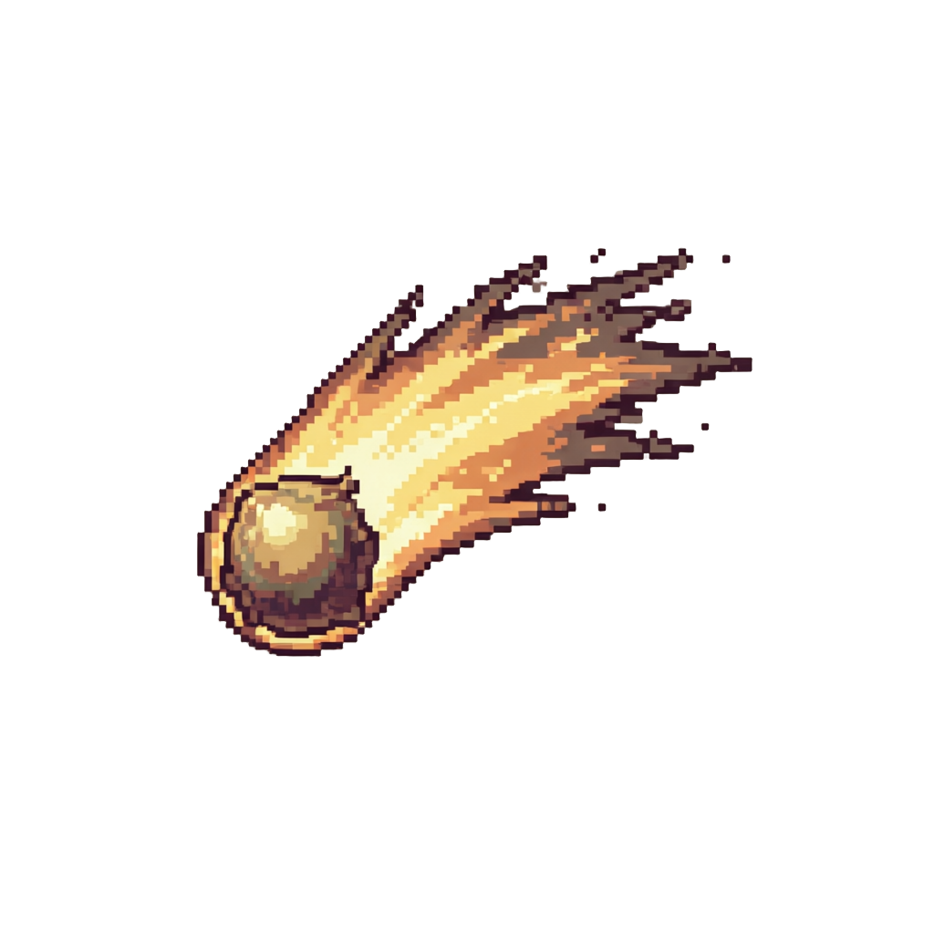 A Glowing Shooting Star