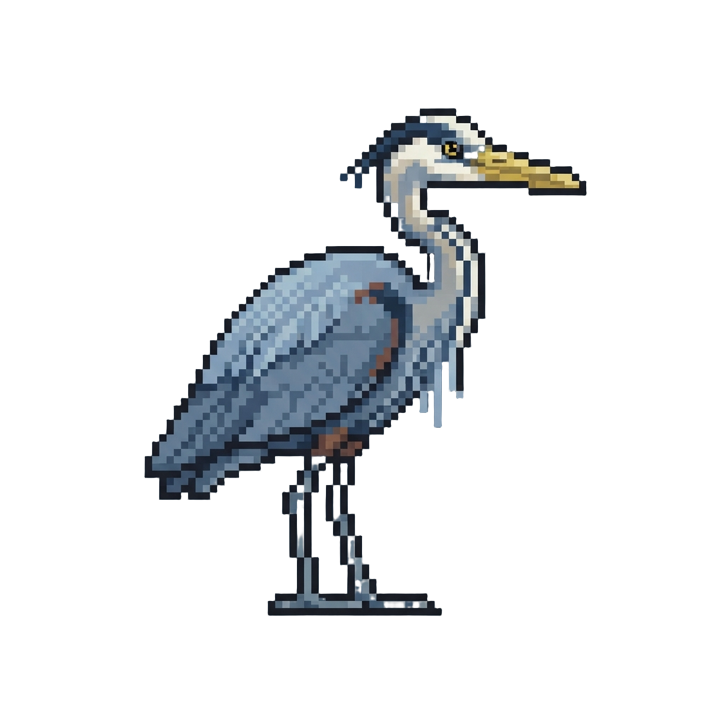 A Majestic Great Blue Heron