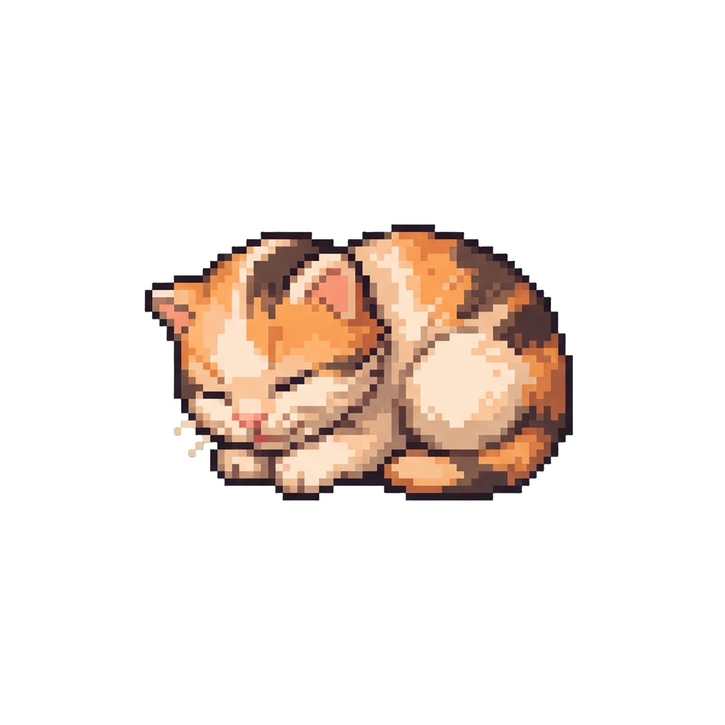 A Tiny Newborn Kitten