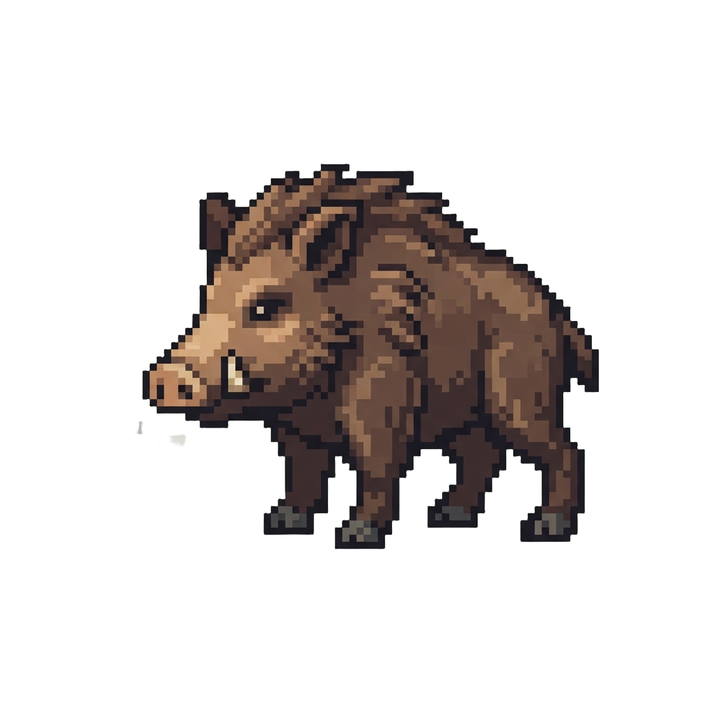 A Snorting Wild Boar