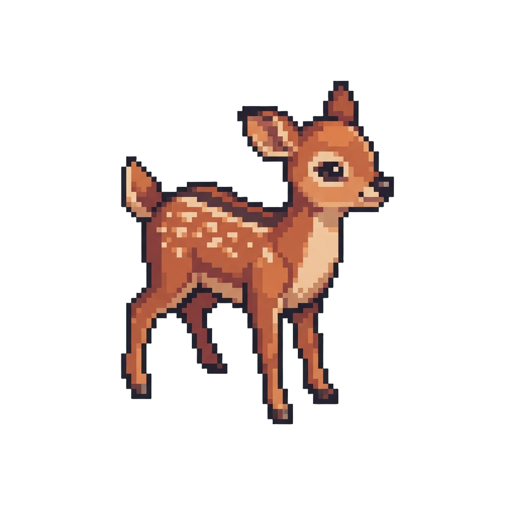 A Graceful Forest Deer Fawn