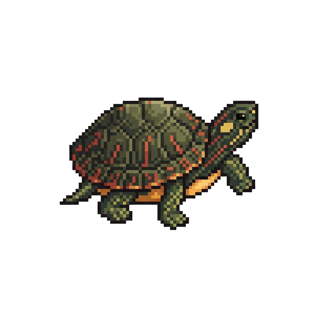 A Miniature Painted Turtle