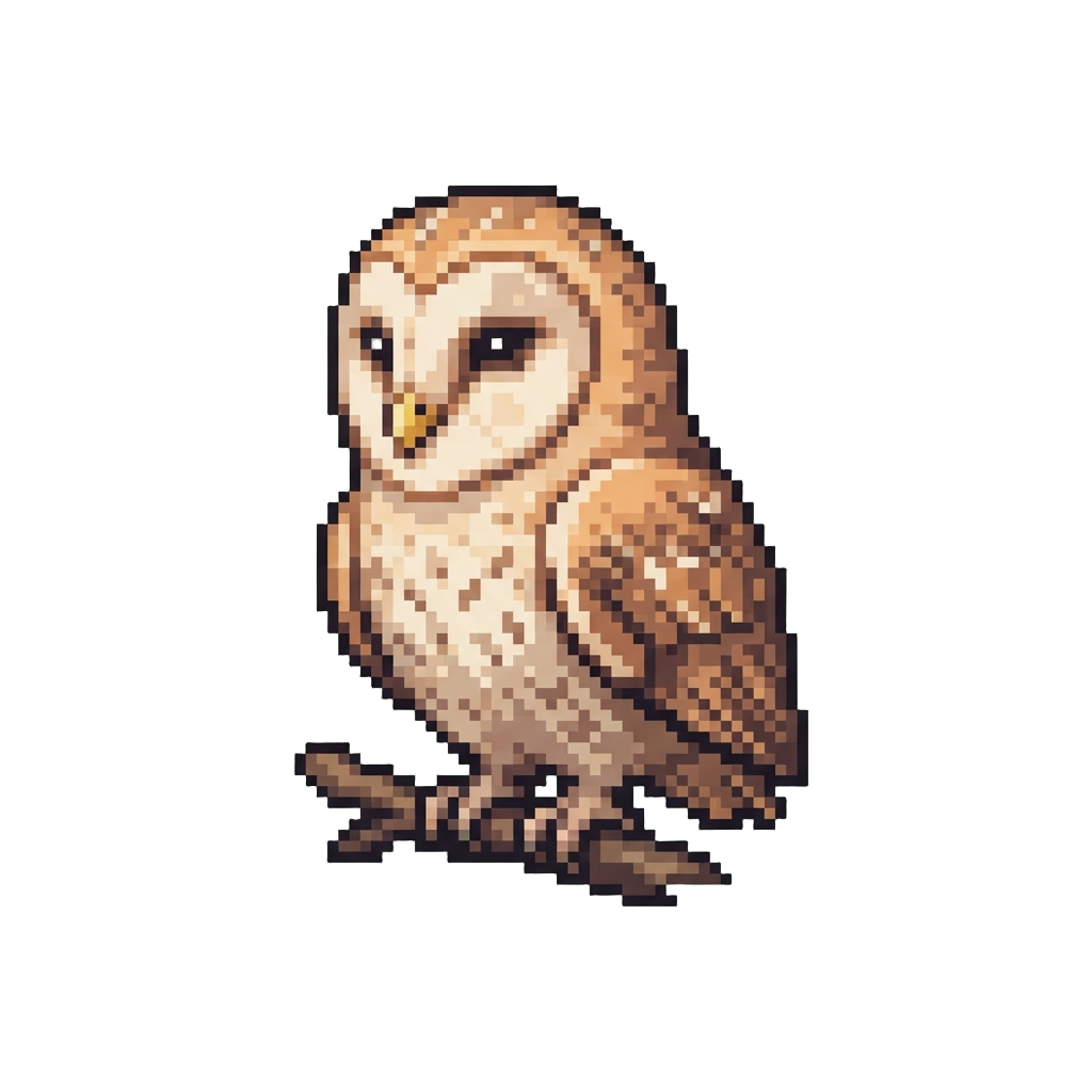 A Wise Barn Owl Chick