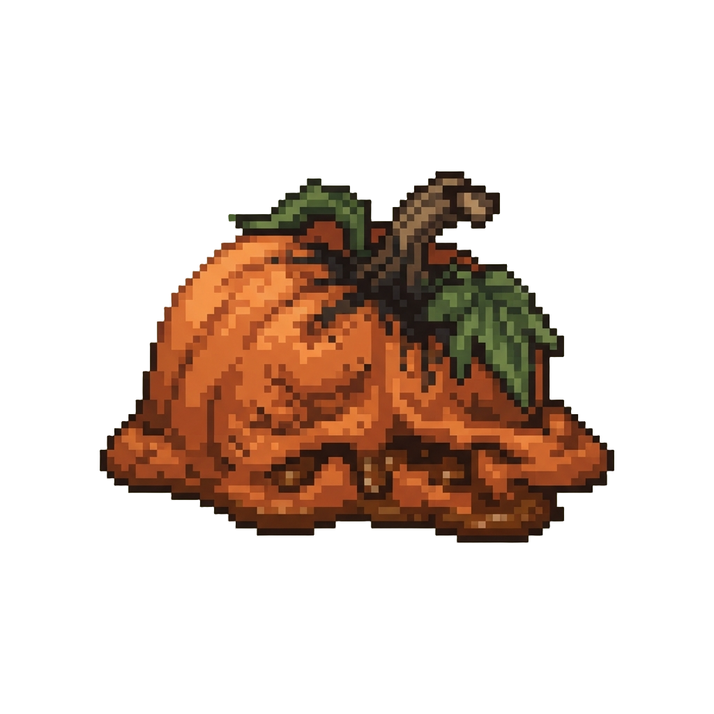 A Ruined Squishy Pumpkin Blob
