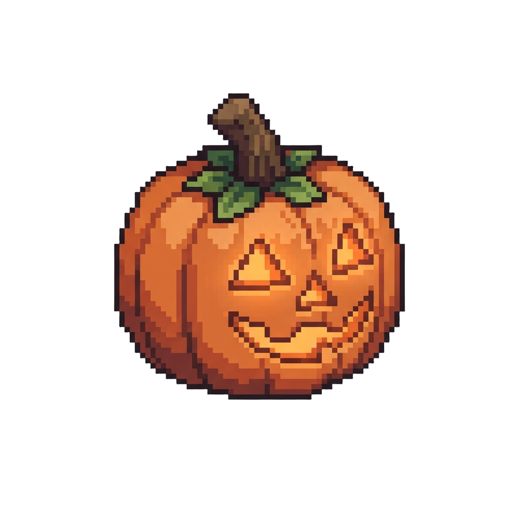 A Cozy Glowing Jack-o'-lantern with Soft Amber Light