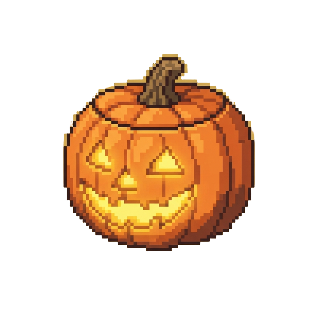 A Brilliant Glowing Jack-o'-lantern Radiating Bright Golden Light