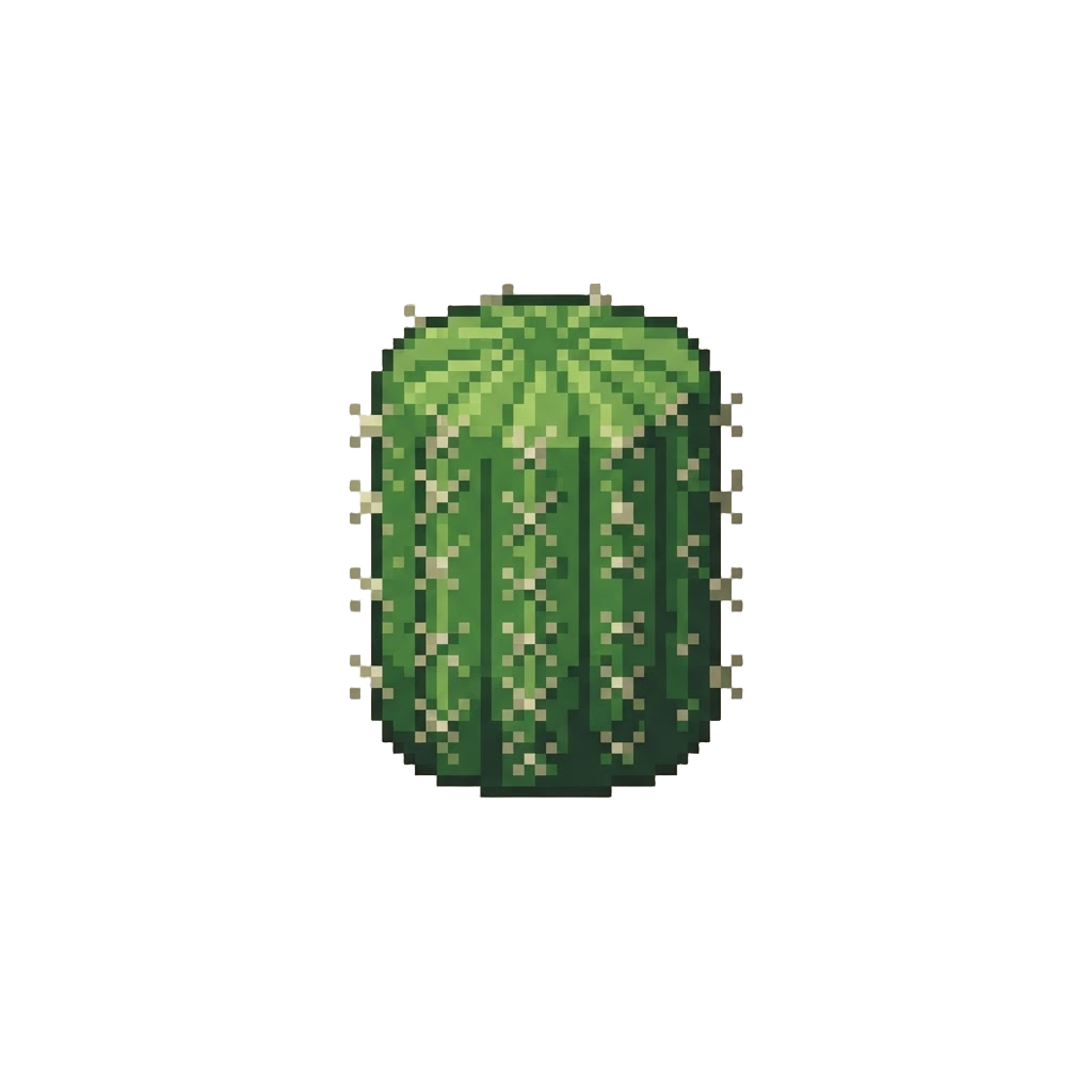 Tiny Prickly Cactus Stem