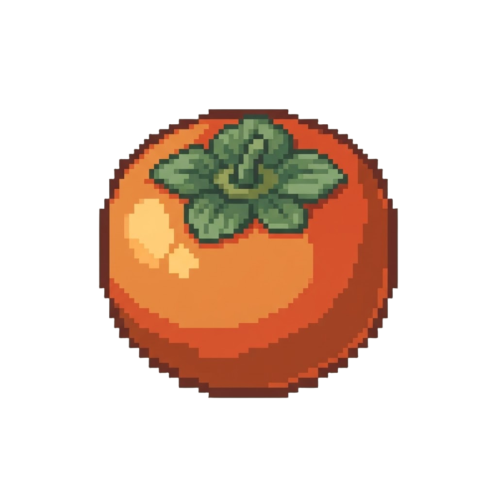 Ripe Plump Persimmon
