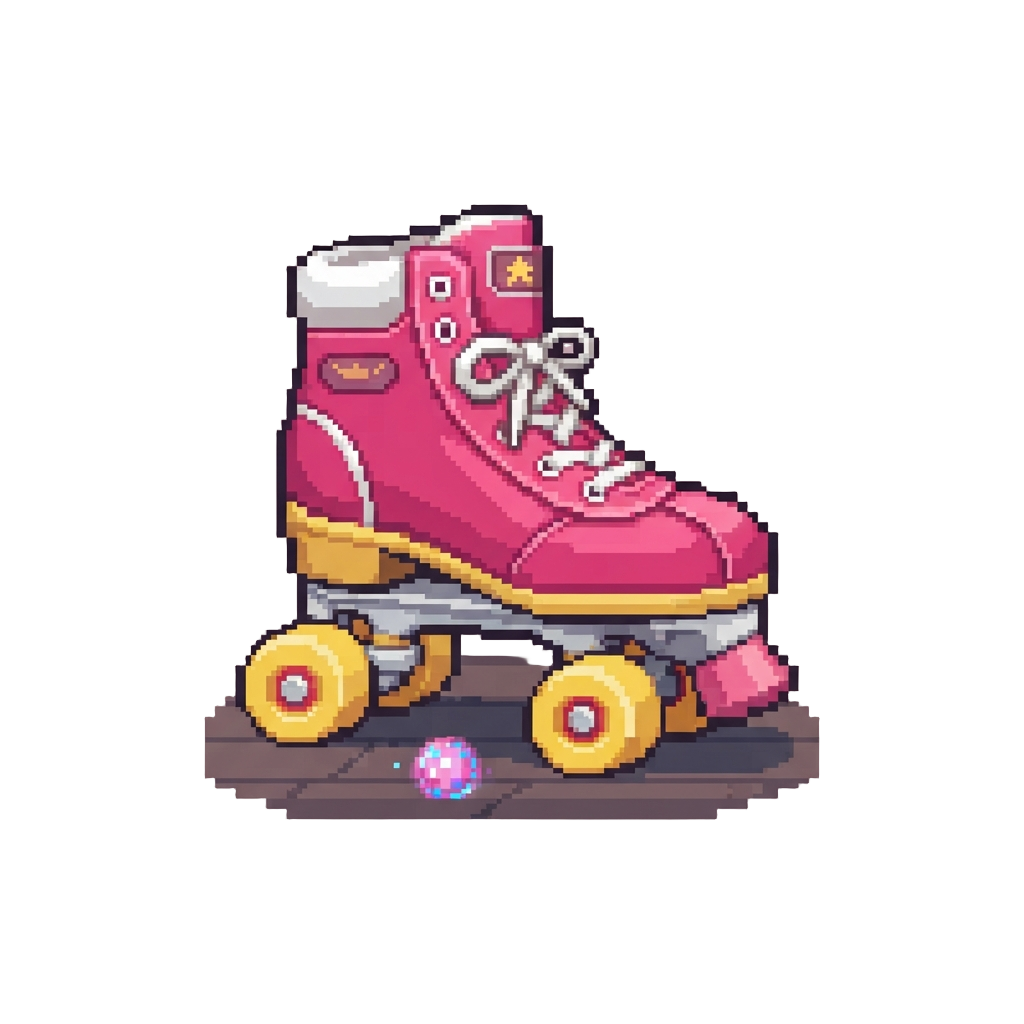 A 1970s Roller Disco Rink Mid-dance-party