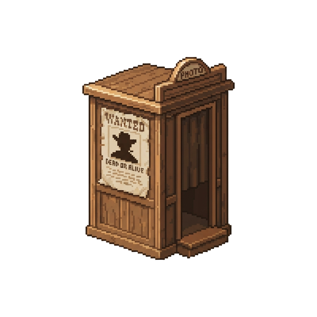 A Retro Wild West Wanted Poster Photo Booth
