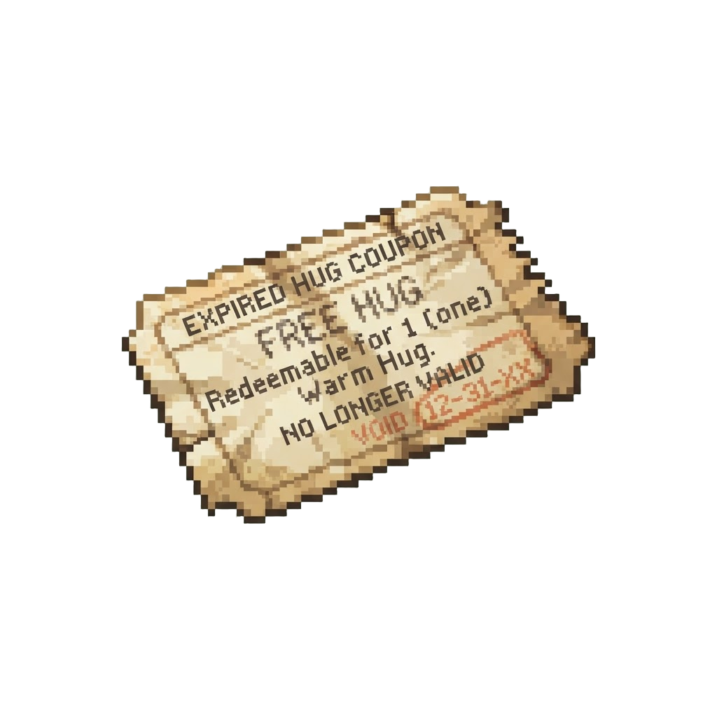 An Expired Coupon for a Free Hug
