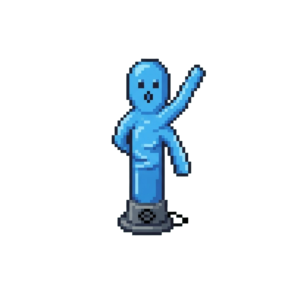 A Desk-sized Waving Inflatable Arm Man