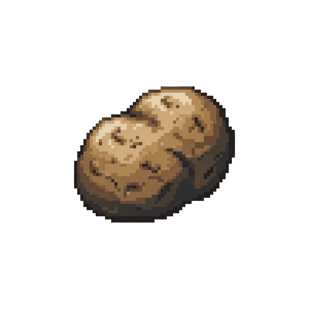 A Rock Painted to Look Like a Potato