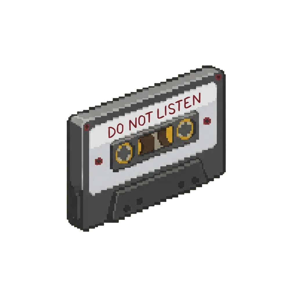 A Mystery Cassette Tape Labeled 'do Not Listen'