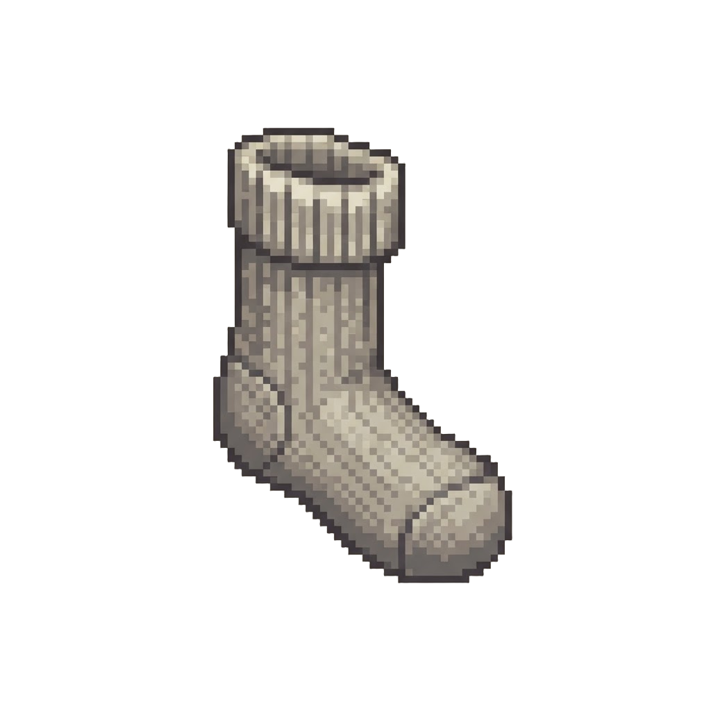 A Single Knit Sock Missing Its Partner