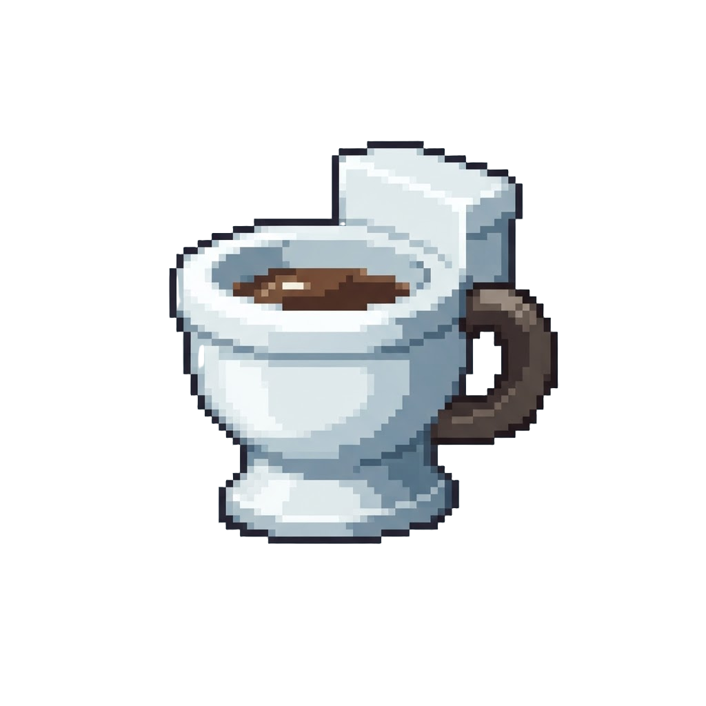 A Toilet Bowl Shaped Coffee Mug