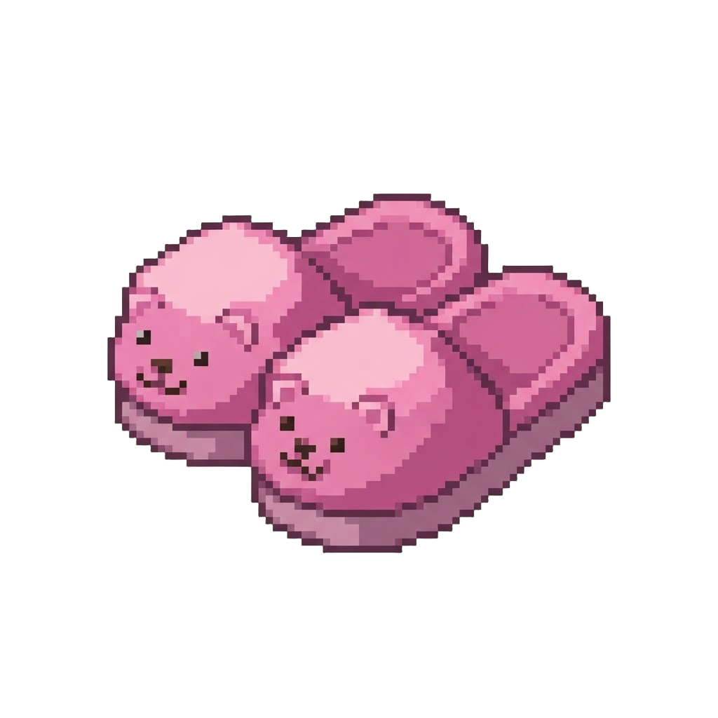 A Giant Fuzzy Pair of Oversized Novelty Slippers