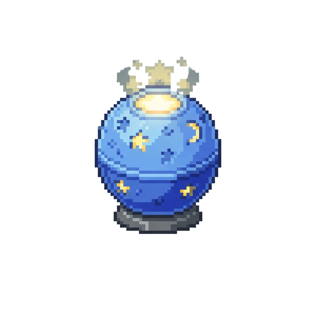 A Glowing Star-projector Nightlight Sphere