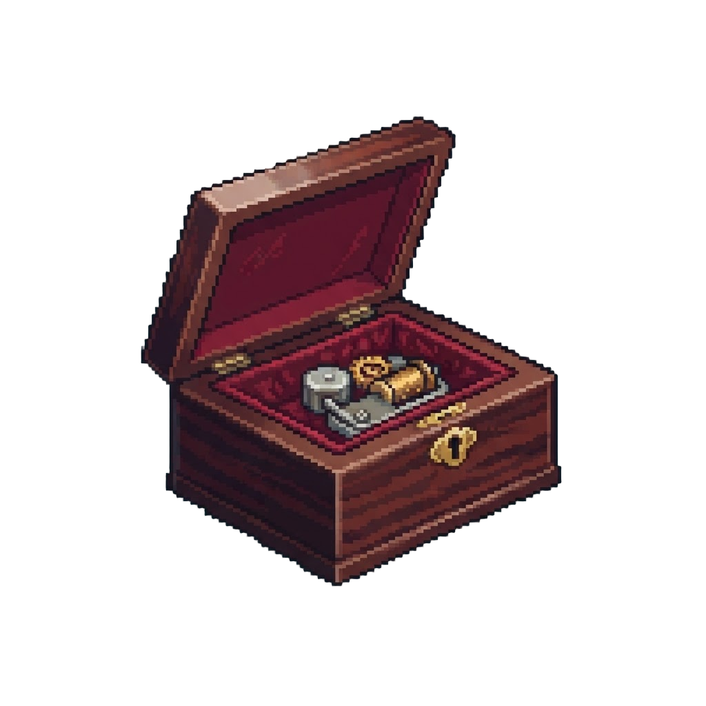 A Luxurious Velvet-lined Music Box