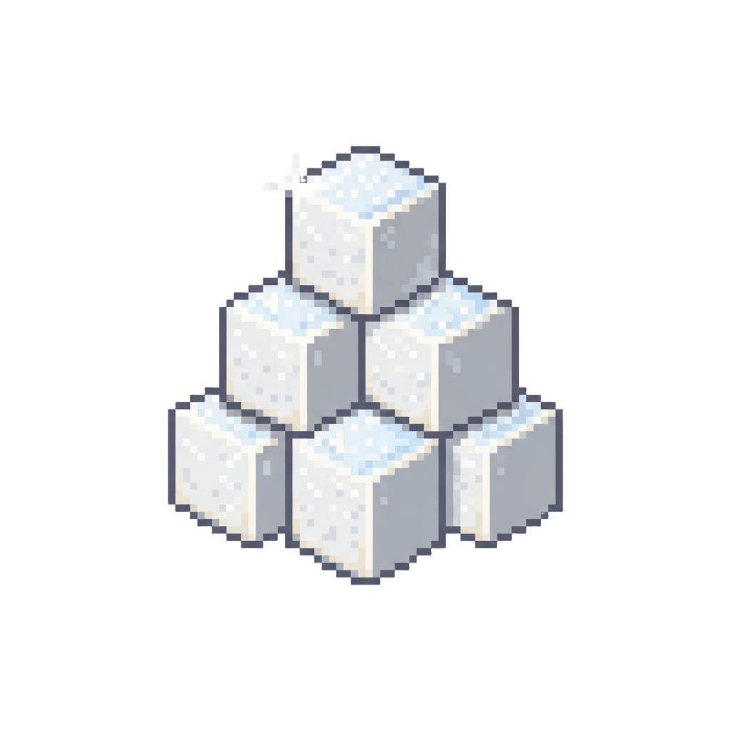 A Sparkling Sugar Cube Tower