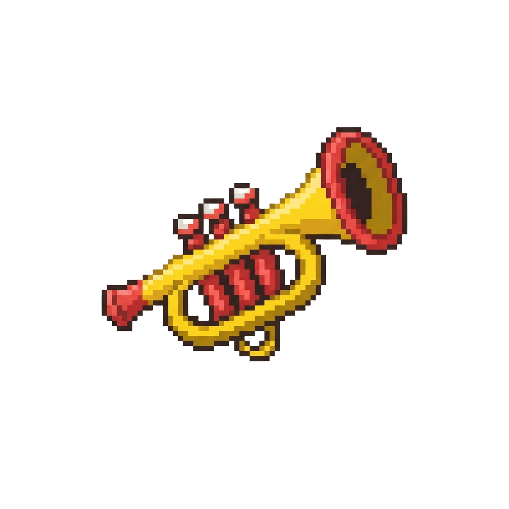 A Funny Tiny Toy Trumpet