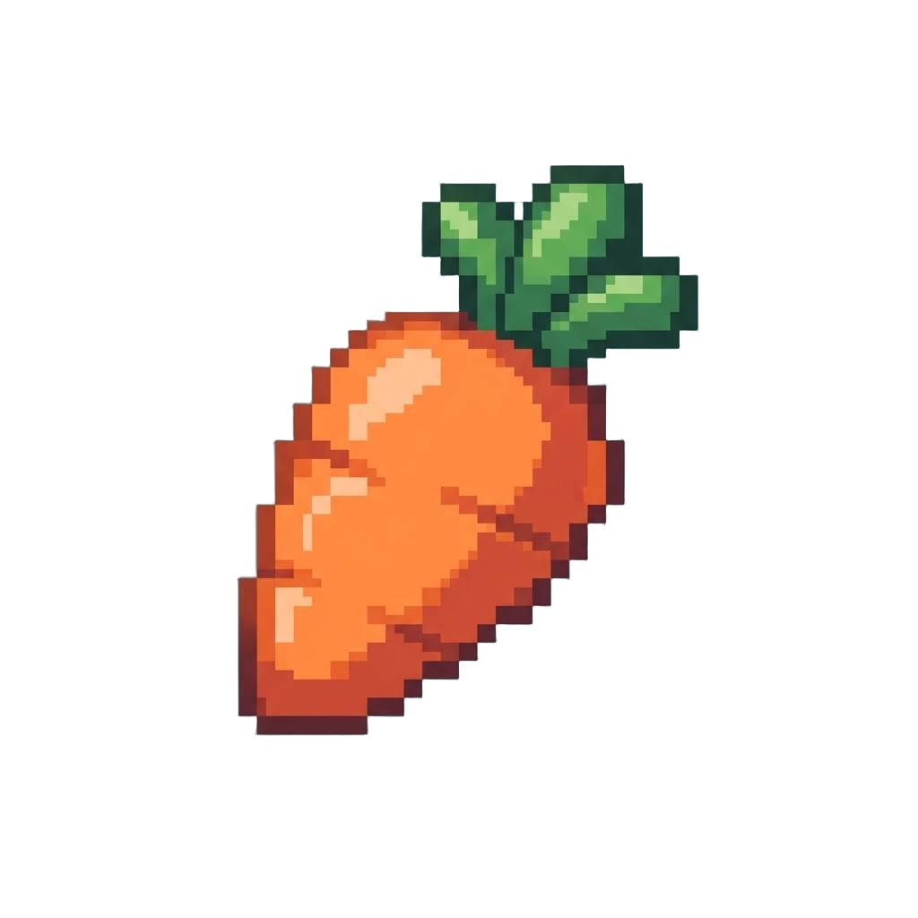 A Plastic Carrot Toy